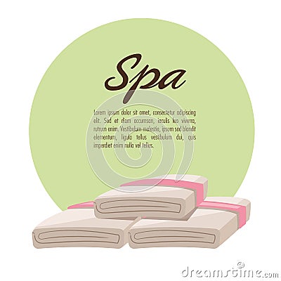 Spa center and healthy lifestyle design Vector Illustration