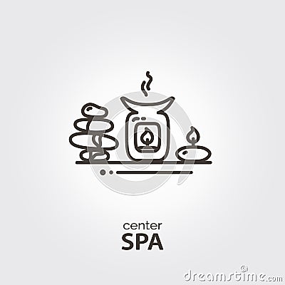 SPA center - logo template Stock Photo