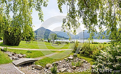 Spa gardens schliersee, bavaria Stock Photo