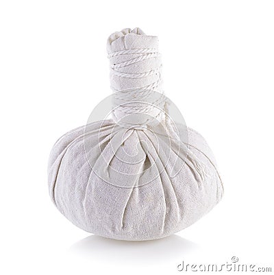 Spa herbal Compressing ball Stock Photo