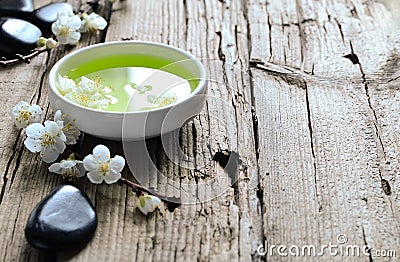 Spa infused water Stock Photo