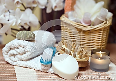 Spa items Stock Photo