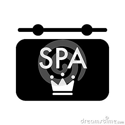 Spa logo design. Vector icon on white background. Vector Illustration