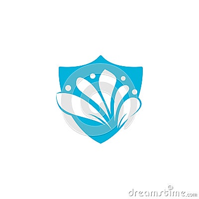 Spa logo lotus wellness salon and business spa logo. Stock Photo