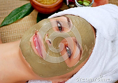 Spa Mud Mask Stock Photo