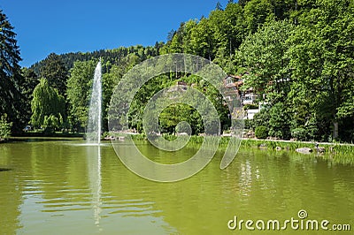 Spa park in Bad Liebenzell Stock Photo