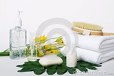 Spa and relaxation tools Stock Photo