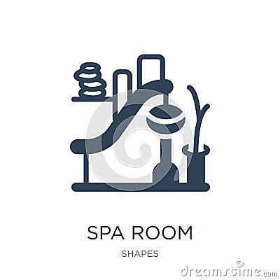 spa room icon in trendy design style. spa room icon isolated on white background. spa room vector icon simple and modern flat Vector Illustration