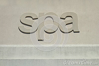 Spa Sign Stock Photo