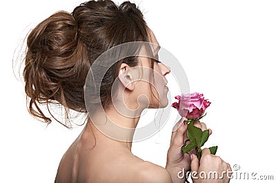 Spa, skincare and aromatherapy. Beauty woman portrait Stock Photo