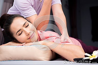 Spa and Thai massage Stock Photo