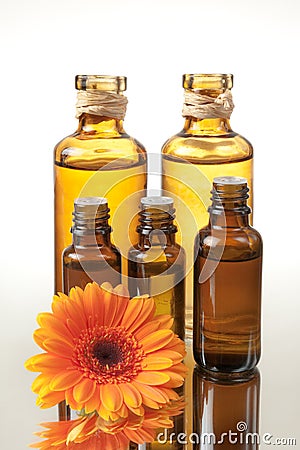 Spa Treatment Oils Stock Photo