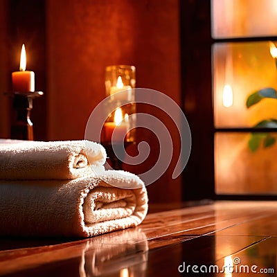 spa wellness relaxation and healing area concept photo Stock Photo