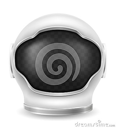 space astronaut helmet for spaceship flight vector illustration Vector Illustration