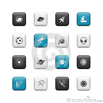 Space buttons Vector Illustration