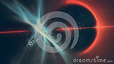 Space fantasy fractal artwork light modern abstract background Stock Photo