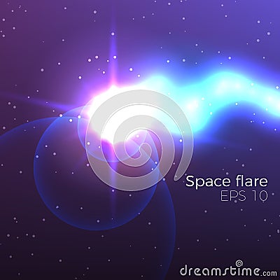 Space flare vector Vector Illustration