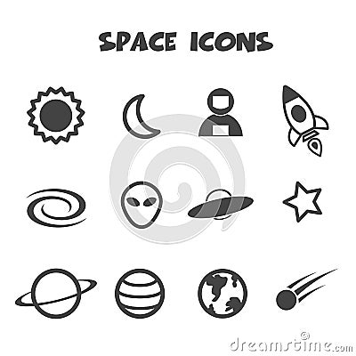 Space icon Vector Illustration