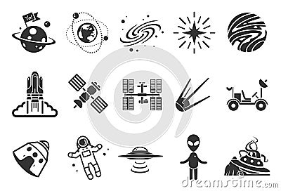 Space icons Vector Illustration