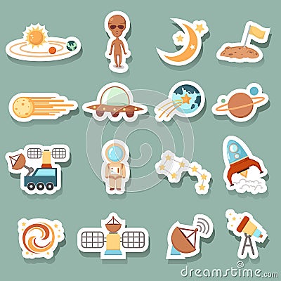 Space icons Vector Illustration