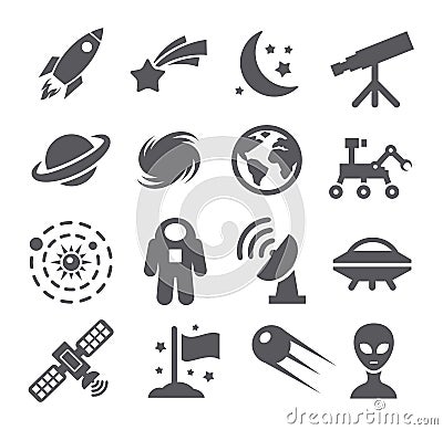 Space icons Vector Illustration