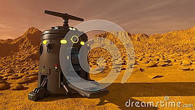 Space lander Stock Photo