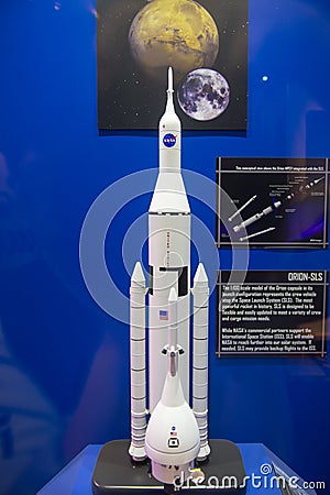 Space Launch System SLS, Houston, TX, USA Editorial Stock Photo