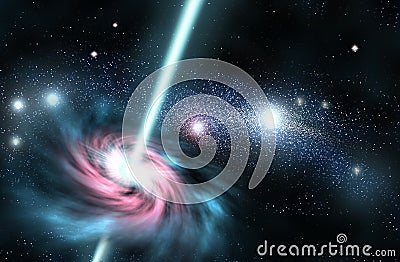 Space light twist Stock Photo