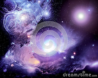 Space Nebula Stock Photo