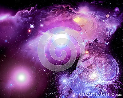 Space Nebula Stock Photo