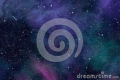 Space nebula stars Stock Photo