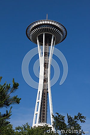 Space Needle Seattle Editorial Stock Photo