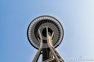 Space Needle and the sky Editorial Stock Photo