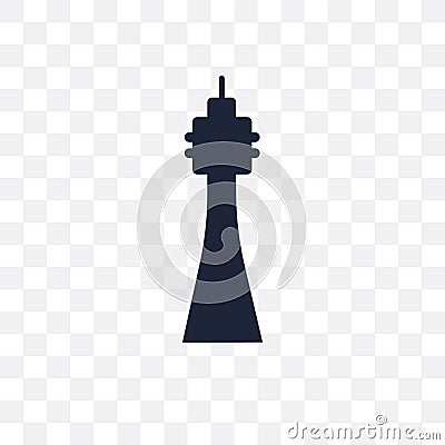 Space needle transparent icon. Space needle symbol design from A Vector Illustration