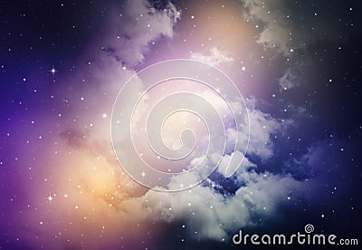 Night sky with stars. Stock Photo