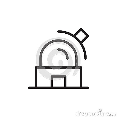 Space observatory icon Outline vector for web ui Vector Illustration