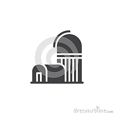 Space observatory vector icon Vector Illustration