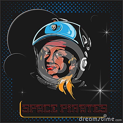 Space pirate Vector Illustration