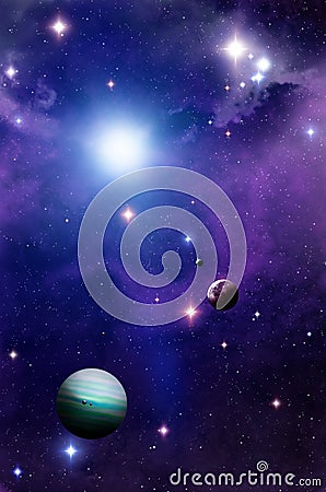 Space and Planets Stock Photo