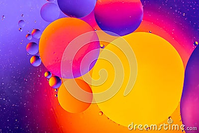 Space or planets universe cosmic abstract background. Abstract molecule atom sctructure. Water bubbles. Macro shot of air or molec Stock Photo