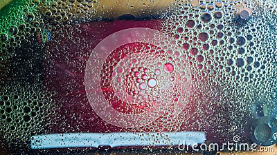 Space or planets universe cosmic abstract background. Abstract molecular sculpture. Water bubbles. Macro shot of air or molecule. Stock Photo