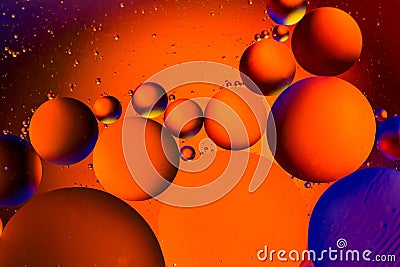 Space or planets universe cosmic abstract background. Abstract molecule atom sctructure. Water bubbles. Macro shot of air or molec Stock Photo