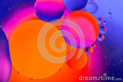 Space or planets universe cosmic abstract background. Abstract molecule atom sctructure. Water bubbles. Macro shot of air or molec Stock Photo