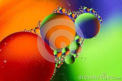 Space or planets universe cosmic abstract background. Abstract molecule atom sctructure. Water bubbles. Macro shot of air or molec Stock Photo