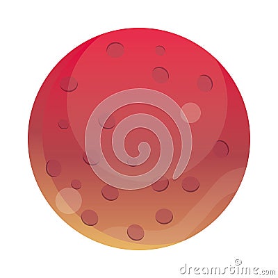 space pluto planet solar system galaxy, icon style Vector Illustration