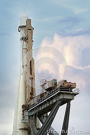 Space rocket Stock Photo