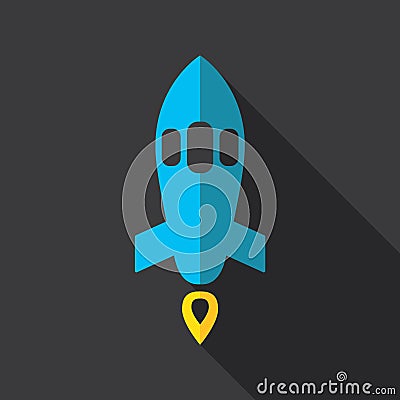 Space rocket Vector Illustration