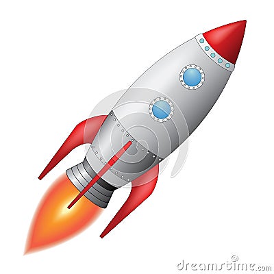 Space Rocket Vector Illustration