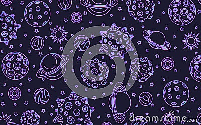 Space. Sample. Abstraction Vector Illustration