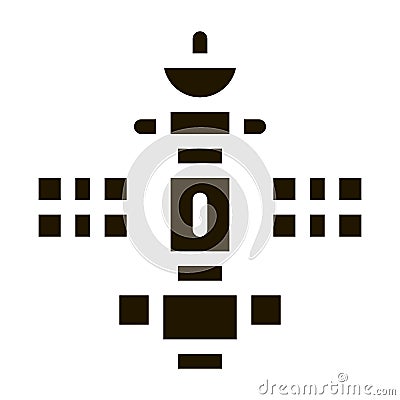 Space Satellite Station Icon Illustration Vector Illustration